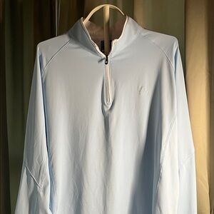 Deolax Light Blue Golf Quarter-Zip Pullover Large